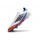 adidas F50 Elite Laceless Son Fg Bianco Nero Rosso Acceso