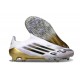 adidas F50 Elite Laceless FG Scarpe Bianco Nero Core Oro Met