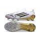 adidas F50 Elite Laceless FG Scarpe Bianco Nero Core Oro Met