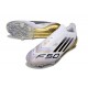 adidas F50 Elite Laceless FG Scarpe Bianco Nero Core Oro Met