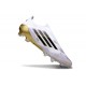 adidas F50 Elite Laceless FG Scarpe Bianco Nero Core Oro Met