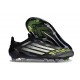 adidas F50 Elite Laceless FG Nero Core Ferro Metallizzato Limone Lucido