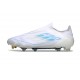 adidas F50 Elite Laceless FG Scarpe Bianco Perla Metallico