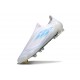 adidas F50 Elite Laceless FG Scarpe Bianco Perla Metallico