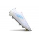 adidas F50 Elite Laceless FG Scarpe Bianco Perla Metallico