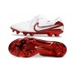 Nike Tiempo Legend X Elite FG Bianco Cremisi Vivace