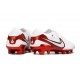 Nike Tiempo Legend X Elite FG Bianco Cremisi Vivace
