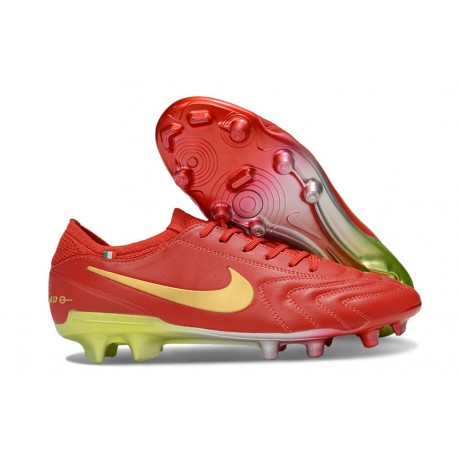 Nike Tiempo Legend X Elite FG Czerwony Złoto