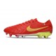 Nike Tiempo Legend X Elite FG Czerwony Złoto