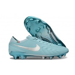 Nike Tiempo Legend X Elite FG Niebieski Srebro
