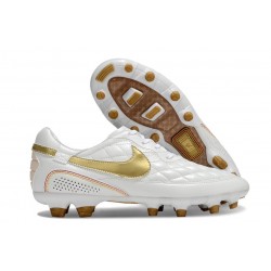 Nike Tiempo Legend X Elite FG R10 Biały Złoty