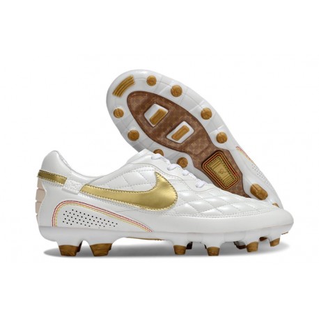 Nike Tiempo Legend X Elite FG R10 Biały Złoty
