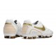 Nike Tiempo Legend X Elite FG R10 Biały Złoty