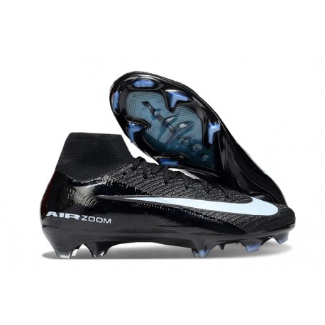 Nike Air Zoom Mercurial Superfly 10 Elite FG Nero Blu Ghiaccio