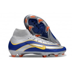 Nike Air Zoom Mercurial Superfly 10 Elite FG Argento Blu Giallo
