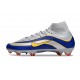 Nike Air Zoom Mercurial Superfly 10 Elite FG Argento Blu Giallo