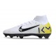Nike Air Zoom Mercurial Superfly 10 Elite FG Bianco Nero Giallo