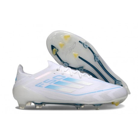 Scarpa Calcio Adidas F50 Elite Fg Uomo Bianco Blu
