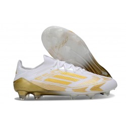 Scarpa Calcio Adidas F50 Elite Fg Uomo Bianco Oro Met