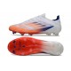 Scarpa Calcio Adidas F50 Elite Fg Ftwr Bianco Rosso Solare Blu Lucido