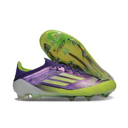 Scarpa Calcio Adidas F50 Elite Fg Uomo Viola Rush Limone Lucido