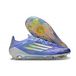 Scarpa Calcio Adidas F50 Elite Fg Viola Tone Limone Lucido Viola Rush