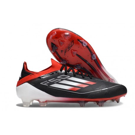 Scarpa Calcio Adidas F50 Elite Fg Uomo Nero Rosso Bianco