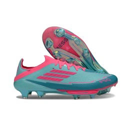 Scarpa adidas F50+ FG X Messi Flash Acqua Rosa Lucido Ciano Lucido