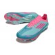 Scarpa adidas F50+ FG X Messi Flash Acqua Rosa Lucido Ciano Lucido