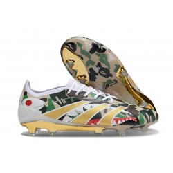 adidas Predator 2025 Elite FG Bianco Verde Oro