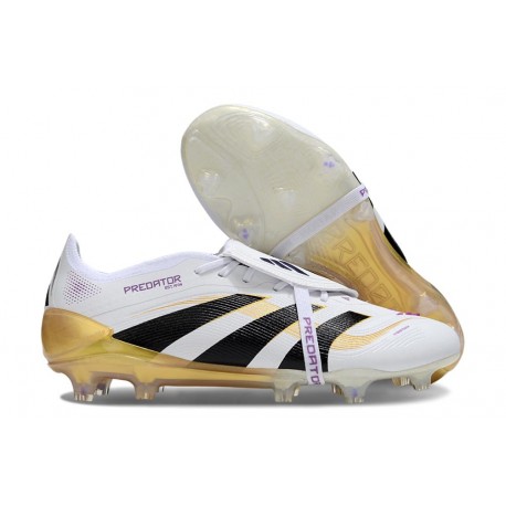 adidas Predator Elite Tongue FG Ftwr Bianco Nero Oro Met