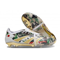 adidas Predator Elite Tongue FG Bianco Nero Verde Oro