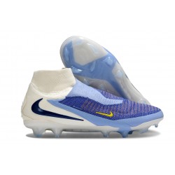 Scarpe Nike Phantom 6 Elite High Cut FG Blu Racer Bianco Ossidiana Scuro