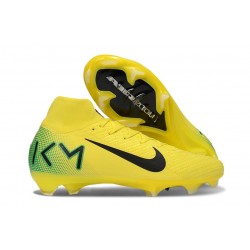 Nike Air Zoom Mercurial Superfly 10 Elite FG KM Giallo Verde Nero