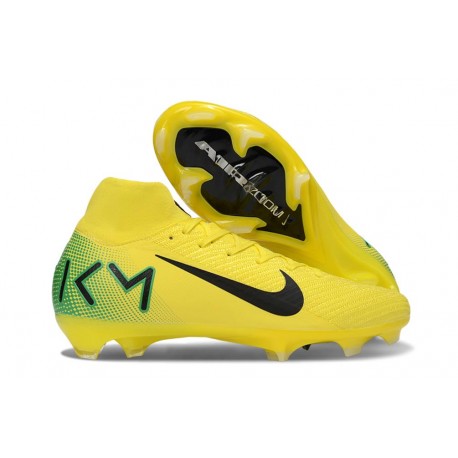 Nike Air Zoom Mercurial Superfly 10 Elite FG KM Giallo Verde Nero
