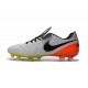 Nike 2016 Scarpette Calcetto Tiempo Legend 6 FG Pelle di Canguro ACC Bianco Nero Arancio