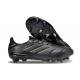 Scarpe adidas Copa Pure III Elite FG Nero Core Grigio Solido Limone Lucido
