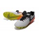 Nike 2016 Scarpette Calcetto Tiempo Legend 6 FG Pelle di Canguro ACC Bianco Nero Arancio