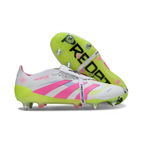 Adidas Predator Elite Foldover Tongue SG-Pro Bianco Rosa Giallo
