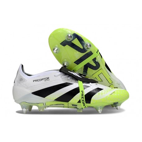 Adidas Predator Elite Foldover Tongue SG-Pro Bianco Nero Giallo