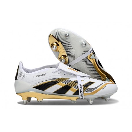 Adidas Predator Elite Foldover Tongue SG-Pro Ftwr Bianco Nero Oro Met