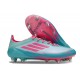 Scarpe da Calcio adidas F50 Elite SG X Messi Flash Acqua Rosa Lucido Ciano Lucido