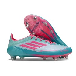 Scarpe da Calcio adidas F50 Elite SG X Messi Flash Acqua Rosa Lucido Ciano Lucido