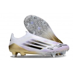 adidas F50 Elite Laceless SG Bianco Nero Core Oro Met