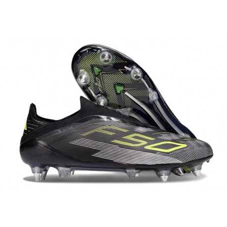 adidas F50 Elite Laceless SG Negro Amarillo