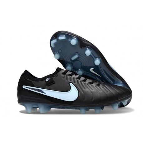 Nike Tiempo Legend X Elite FG Nero Blu Ghiaccio