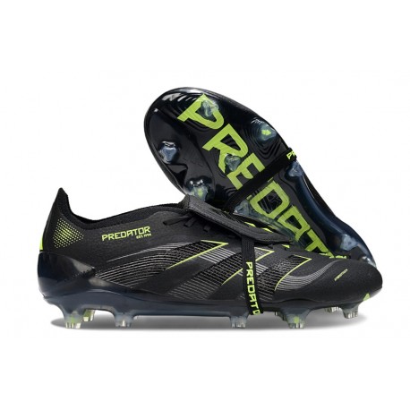 adidas Predator Elite Tongue FG Nero Core Carbon Limone Lucido