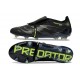 adidas Predator Elite Tongue FG Nero Core Carbon Limone Lucido
