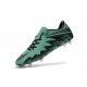 Neymar Nuovo 2016 Calcio Scarpe Nike Hypervenom Phinish FG Verde Nero Metallico