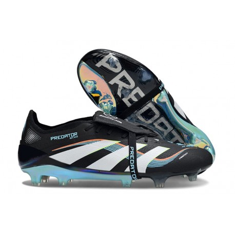 adidas Predator Elite Tongue FG Noir Blanc Bleu